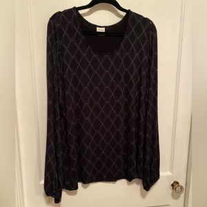 Soma Gathered Full Sleeve Rayon Knit Blouse XXL
